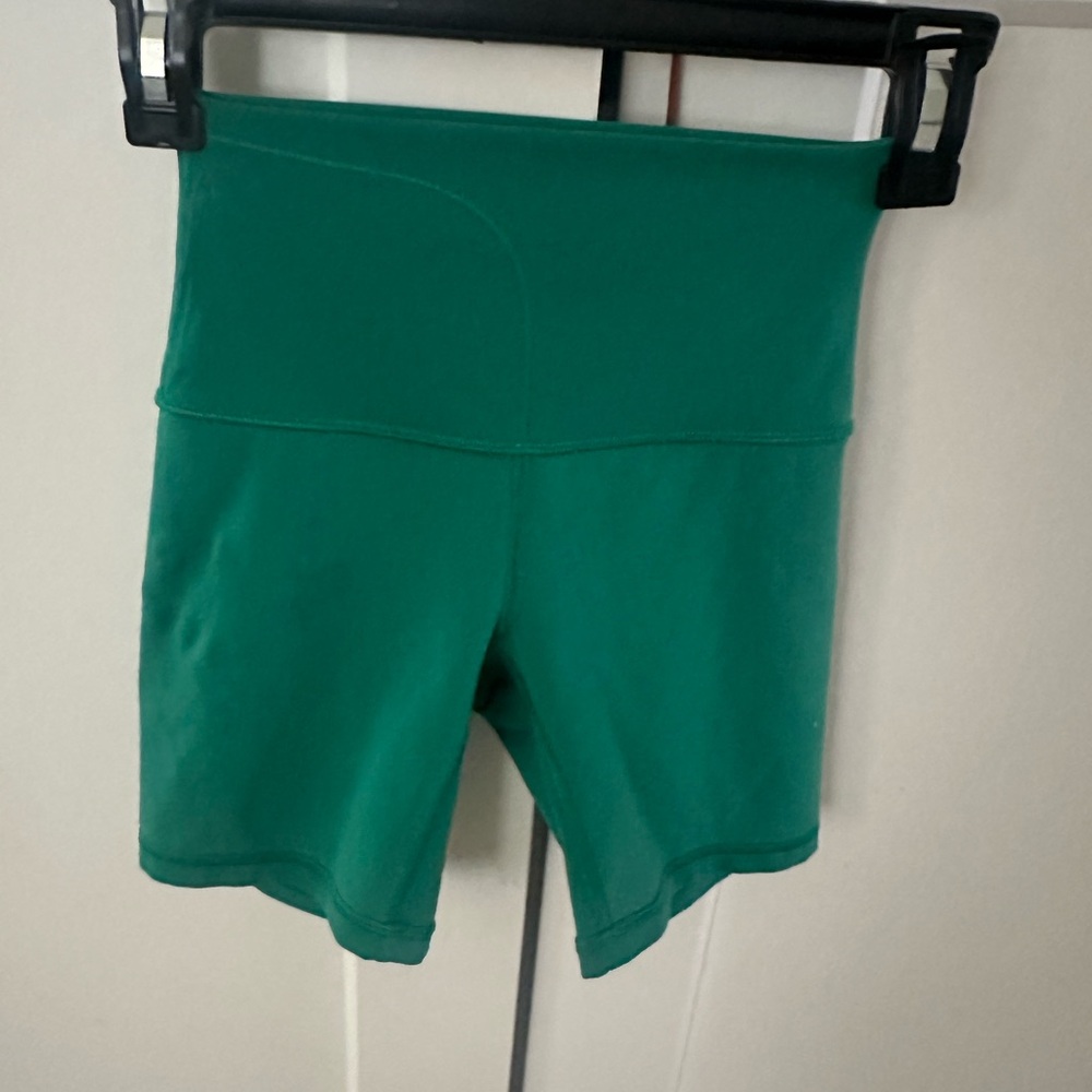 Lululemon Athletica Green Bike Shorts